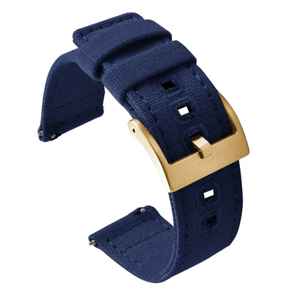 Universal Nylon Watch Strap, 20mm 22mm Quick Release Durable Retro Canvas Sport Belt for Omega Seiko Cartier
