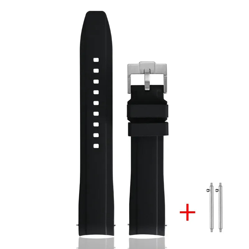 Cinturino in gomma TPU per Omega X Swatch MoonSwatch, ad ansa curva, in silicone, a sgancio rapido, da 20 mm, per cinturino per orologio planetario Snoopy
