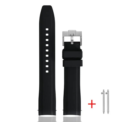 Cinturino in gomma TPU per Omega X Swatch MoonSwatch, ad ansa curva, in silicone, a sgancio rapido, da 20 mm, per cinturino per orologio planetario Snoopy