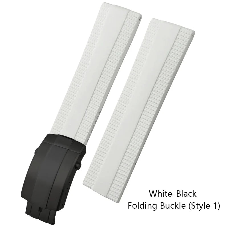 Bracelet de montre en caoutchouc souple, 20mm 21mm 22mm, adapté à Breitling Superocean Avenger Heritage, blanc, noir, Orange, outils de bracelet de montre en Silicone souple