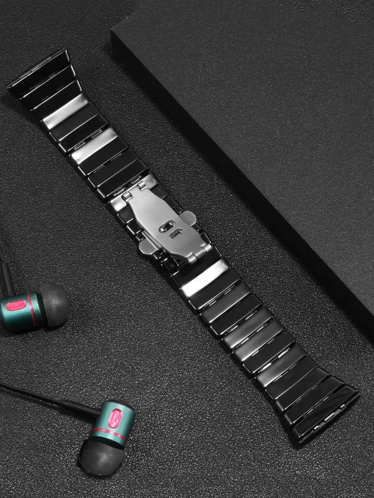 Black Ceramic Watch Strap for Men and Women, Watchband, Watch Chain, Rado Sintra Series, High Quality, 17mm, 26mm, 29mm