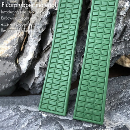 Cinturino per orologio in gomma fluorurata FKM morbida di alta qualità, 19 mm, cinturino di ricambio per Patek Philippe Aquanaut Luce 5067 5068 5072 PP, orologio da donna