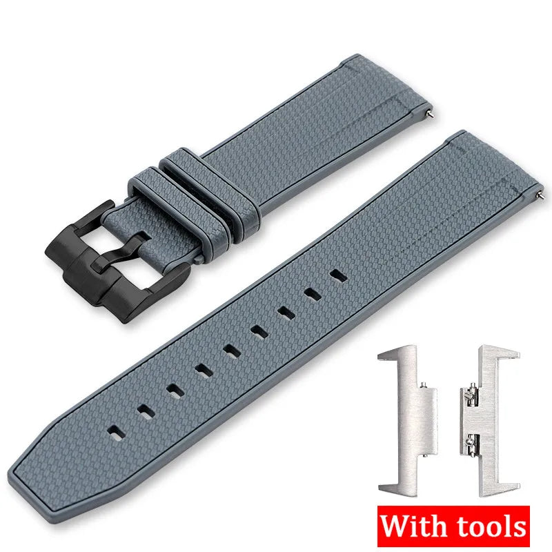 Bracelet en caoutchouc de silicone pour homme, adaptateur en acier à dégagement rapide, bracelet de montre, ceinture, Tissot Store, série X, T137.407, T137.410 Super First, 12mm