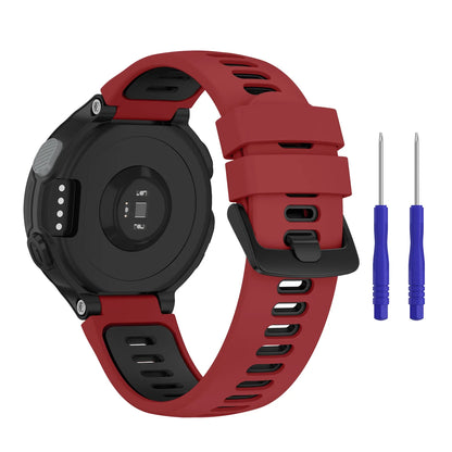 Bracelet en Silicone Double couleur pour Garmin Forerunner 235 220 620 630 735 735XT, Bracelet de Sport de remplacement