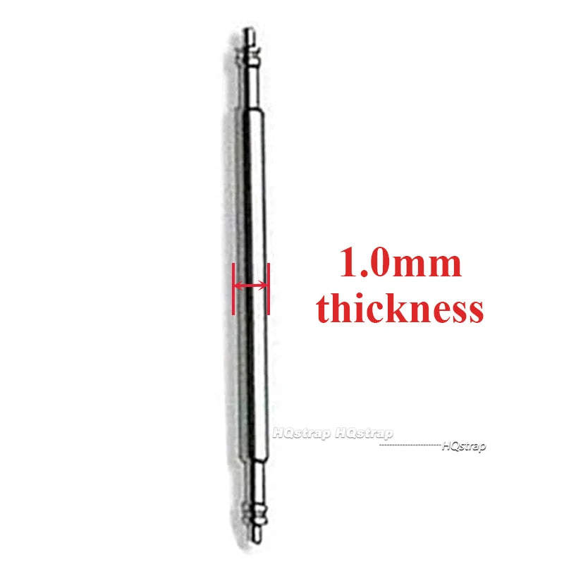 1.0mm bracelet de montre en acier inoxydable barre à ressort outil sangle lien broches outil de réparation 14mm 16mm 18mm 19mm 20mm 21mm 22mm broches en métal