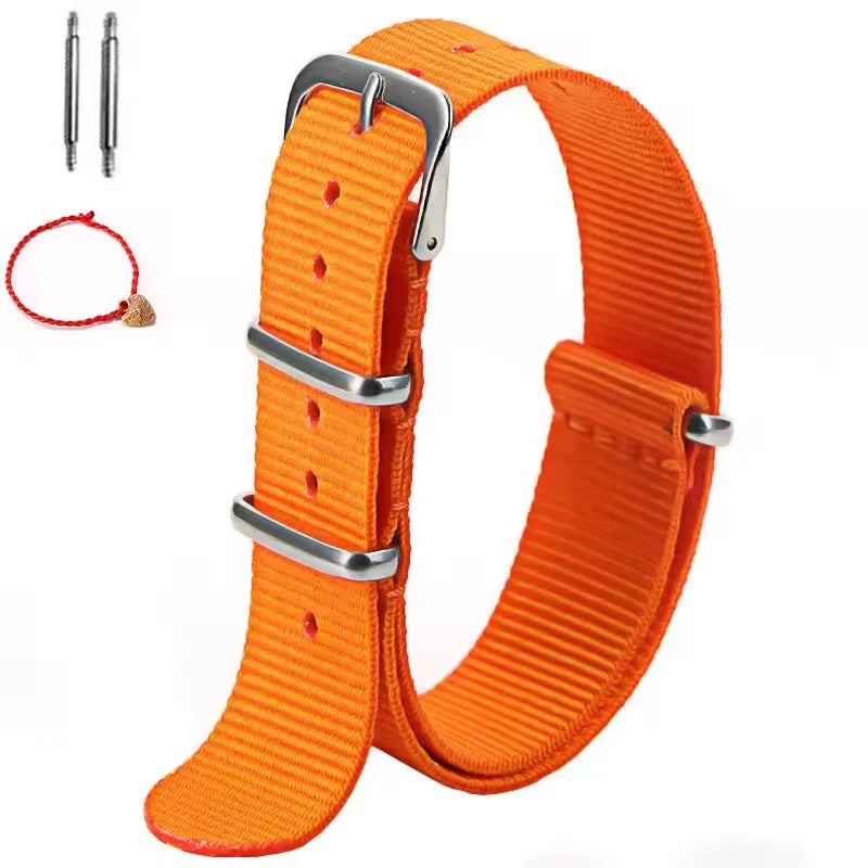 1 pz cinturino in nylon 16mm 18mm 20mm 22mm cinturino di ricambio per orologio sportivo militare in nylon spedizione gratuita