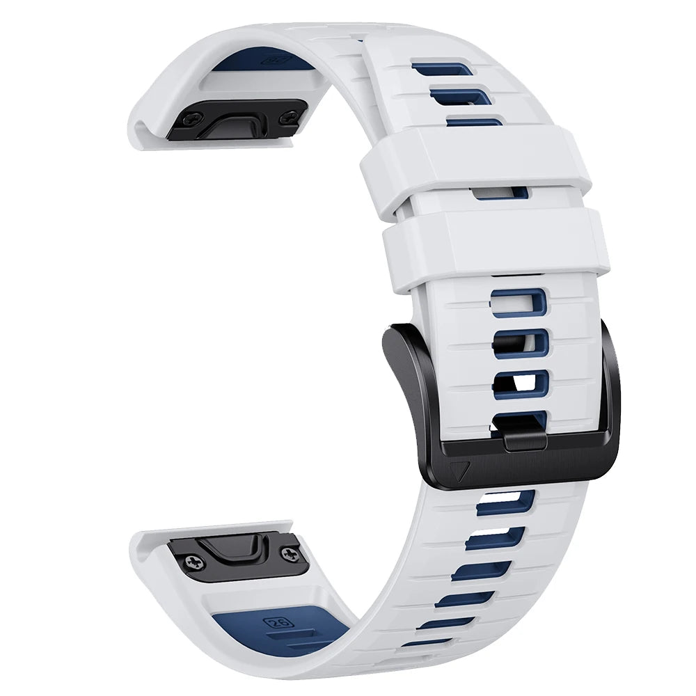 Bracelet en silicone QuickFit 22mm 26mm pour Garmin Fenix 8Pro 7 7X 6X Pro 5X Plus Epix Gen2 Enduro 3 2, bracelet de montre souple à libération rapide