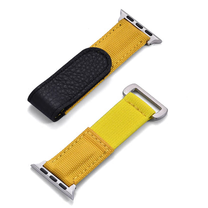 Cinturino Solo Loop in nylon intrecciato per Apple Watch 45mm Ultra 2 49mm 38mm 44mm 40 41mm 42mm, cinturino in pelle per serie 10 9 8 7 5 SE