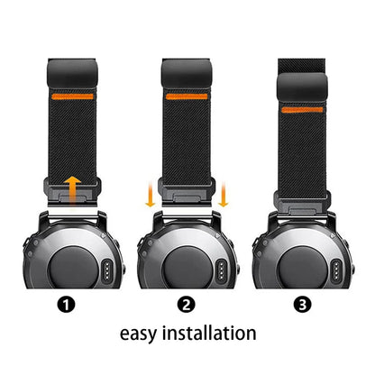 Quick Fit Nylon Strap, 26mm 22mm 20mm, for Garmin Quatix 8 Fenix 8 Tactix8 43/47/51mm Fenix E/7/7X/7S Pro Instinct 3