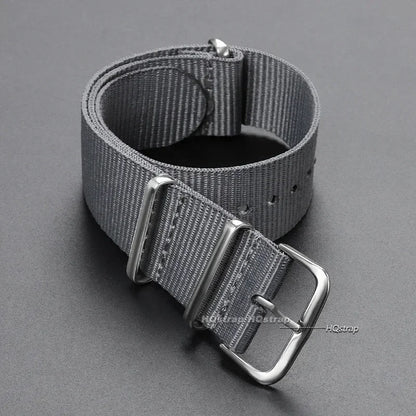 16mm 18mm 20mm 22mm bracelet de sport militaire en Nylon tissu en Nylon accessoires de ceinture bandes de boucle de ceinture bracelet de montre noir pour Omega pour Seiko