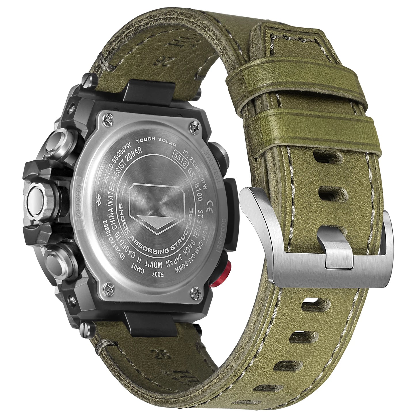 Pour g-shock GST-B100 bracelet de montre véritable Lenther doux à la mode remplacer les bracelets de poignet