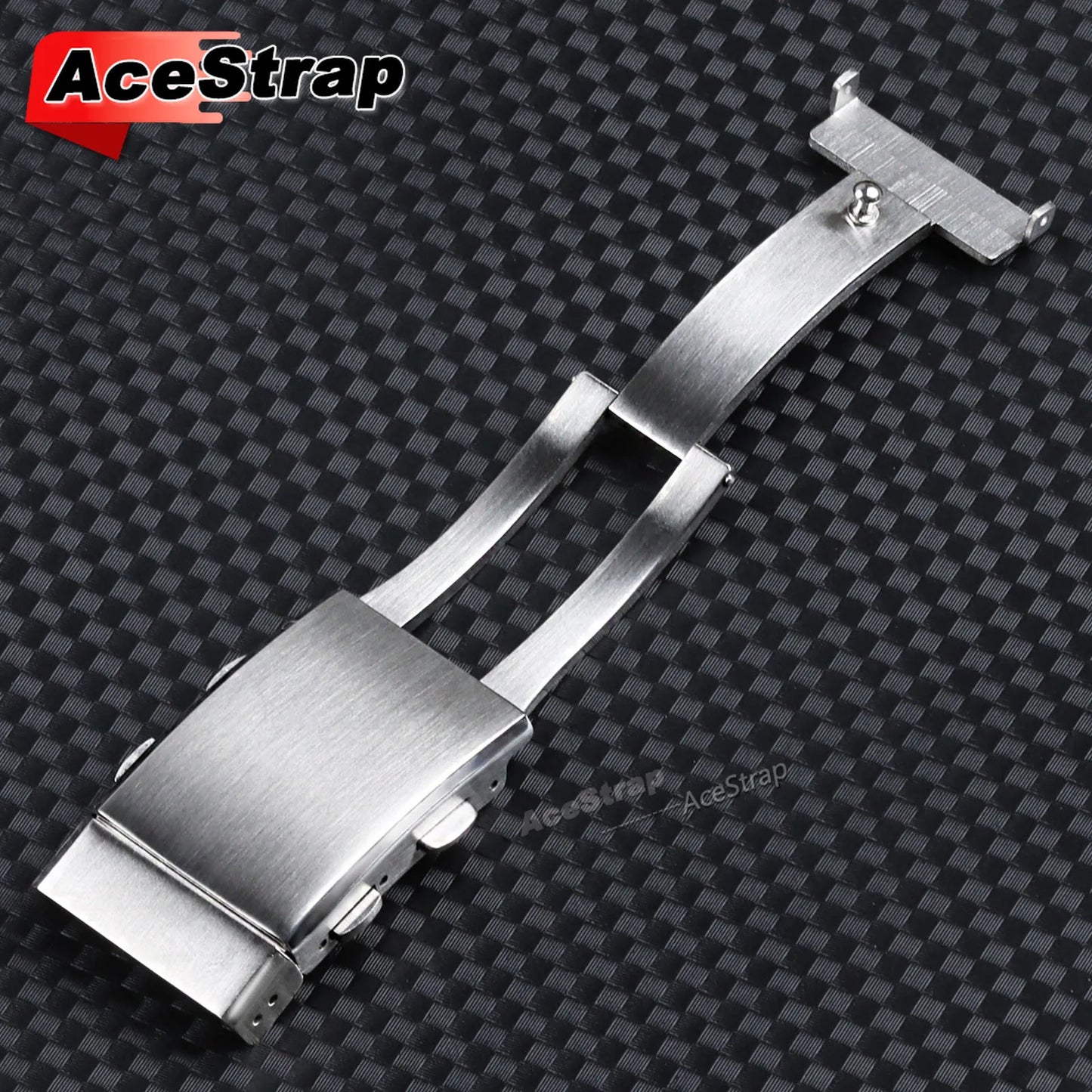 Boucle de montre en acier inoxydable 316L, 22mm 20mm 18mm 14mm 16mm, bouton de montre évolutif, Double sangle pliante, fermoir, accessoires de luxe