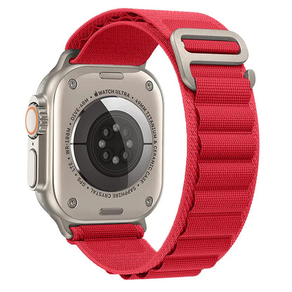Bracelet à boucle alpine pour Apple watch Ultra 3 2 bandes 49mm 45mm 44mm 40mm 41mm 46mm 42mm Bracelet iWatch série 11 10 SE 9 8 7 6 5 4