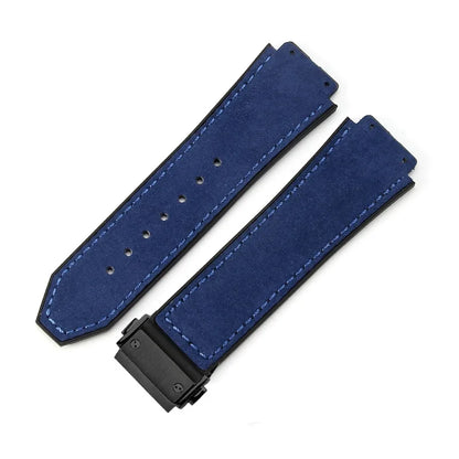For Hublot BIGBANG Classic Fusion Leather Silicone Rubber Suede Watch Strap Dedicated Interface Lug System Band 26*19mm Bracelet