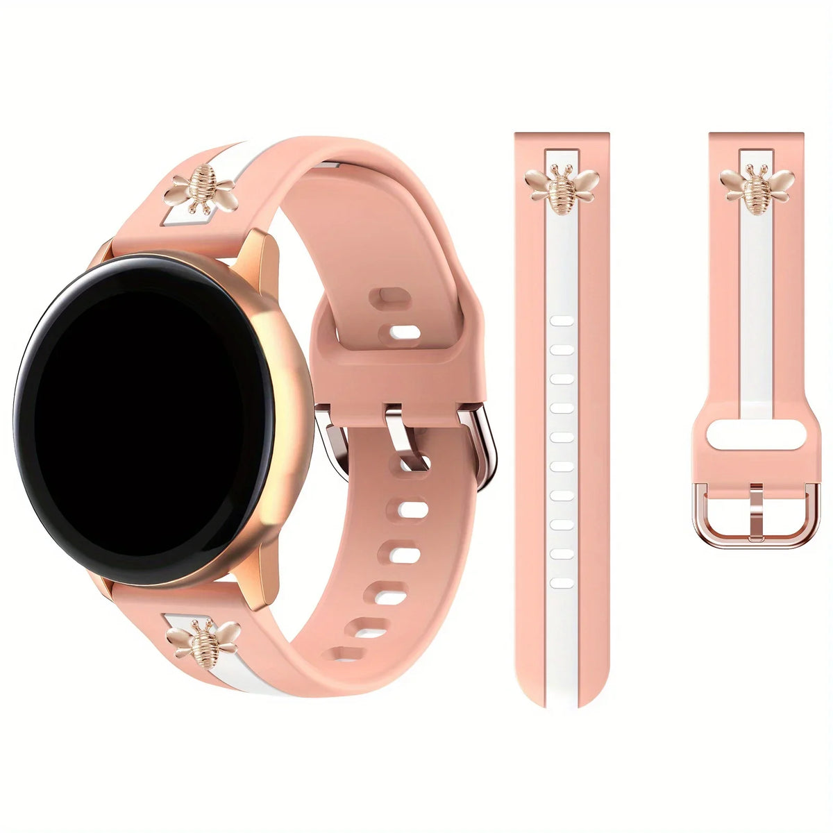 BUSKOZ 硅胶表带 适用于三星 Galaxy Watch 7 及华为手表 适配 Garmin/Fossil 易安装通用表带