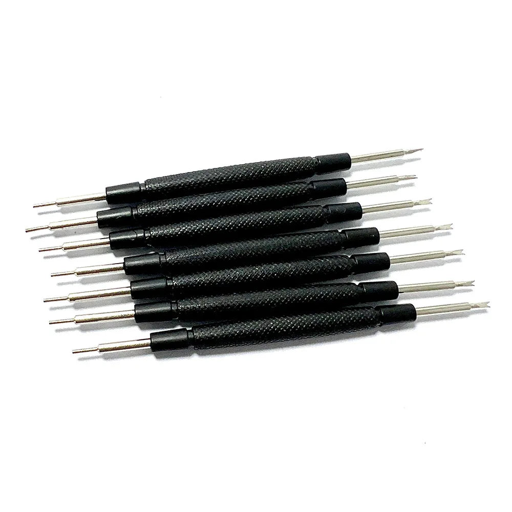 Kit di riparazione orologi da 2 pezzi: Strumento di rimozione delle barrette a molla per la regolazione del cinturino dell'orologio, strumento da orologiaio
