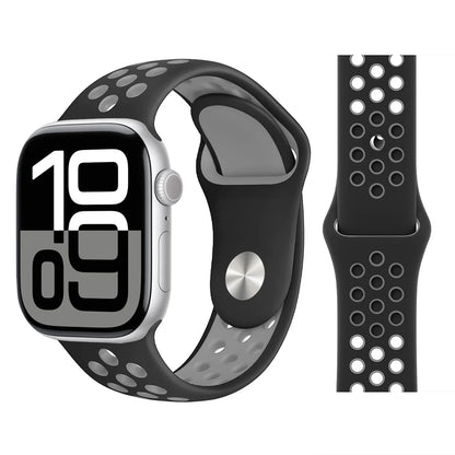 Bracelet en Silicone pour bracelets de montre Apple 46mm 44mm 45mm 40mm 41mm 42mm, Bracelet de Sport Correa iWatch série 11 10 9 SE 8 7 6 5