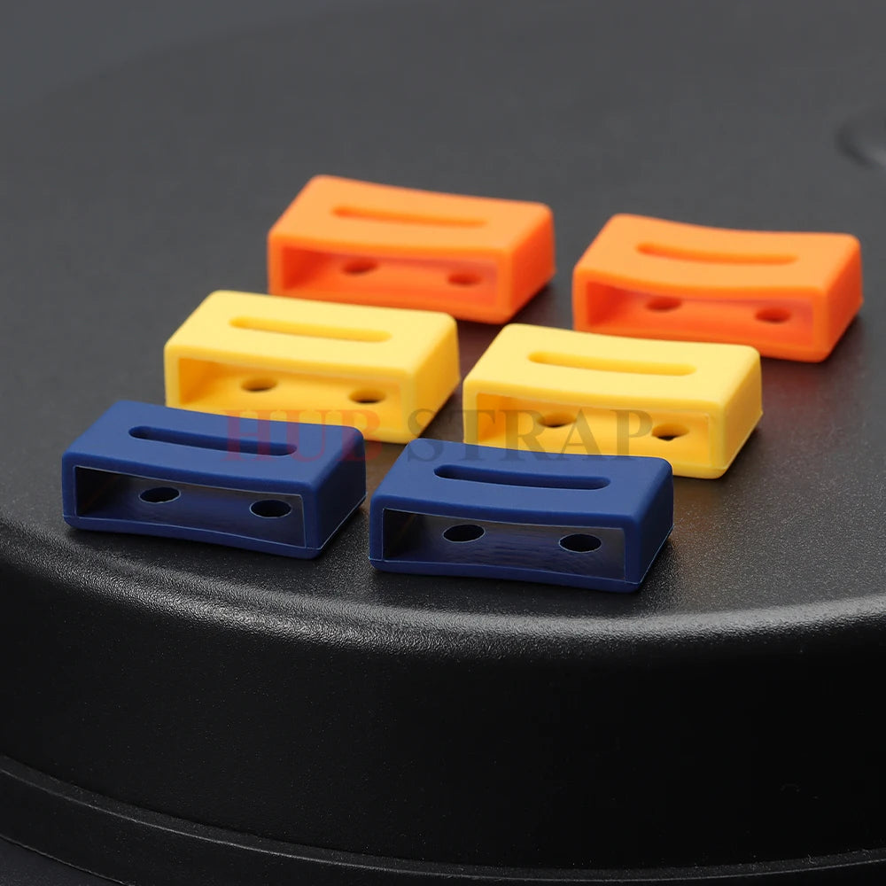 Rubber ring for watch strap, silicone loops for Casio, retainer holder, movable watch ring, circle, watch accessories