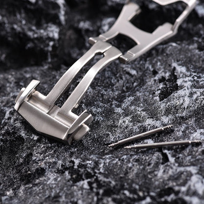 Fermoir de déploiement Omega, 18mm 20mm 22mm, boucle pliante en acier inoxydable, papillon volant hippocampe 300, bouton de Super montre