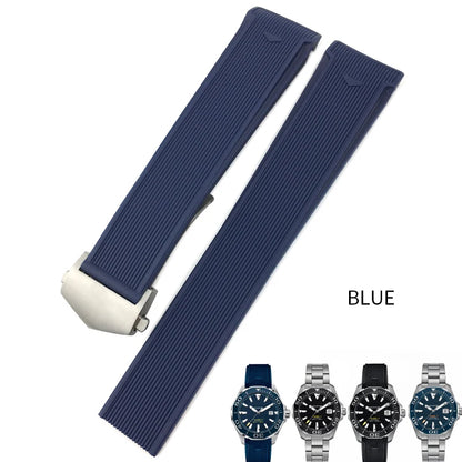 Bracelet de montre en caoutchouc et Silicone, 20mm 22mm, adapté à Tag Heuer CARRERA AQUARACER 300 500 WAY201A WAY211C, accessoires de montre de plongée