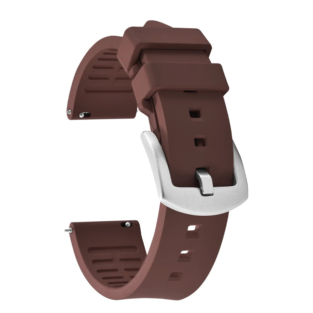 18/19/20/21/22/23/24mm FKM Rubber Watch Strap Diving Sports Quick Release Rubber Bracelet for Tissot/Seiko/Omega Watch Band