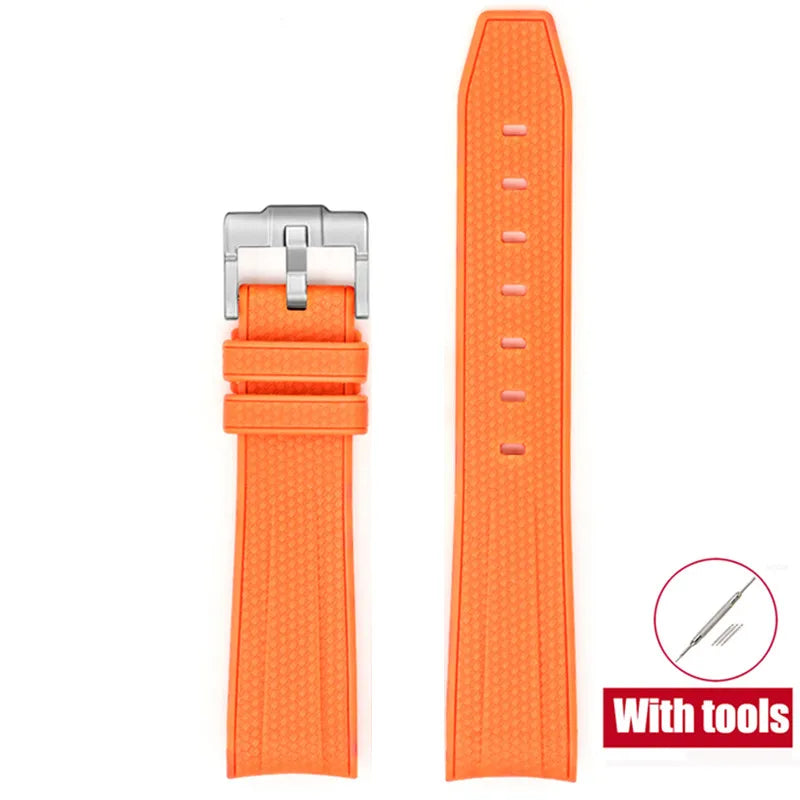 Diving Strap for Omega X Swatch, 20mm, MoonSwatch Joint, for Men and Women, Peripheral, Curved End, TPU Rubber Strap for Rolex, Watch Strap Tools