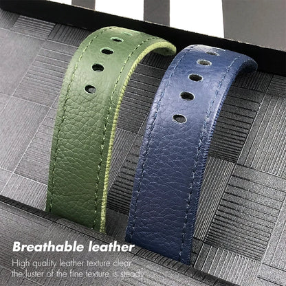 Cinturino per orologio in nylon da 24 mm per Panerai Submersible Luminor PAM verde blu grigio, in tessuto, tela, nuovo, con strumenti gratuiti