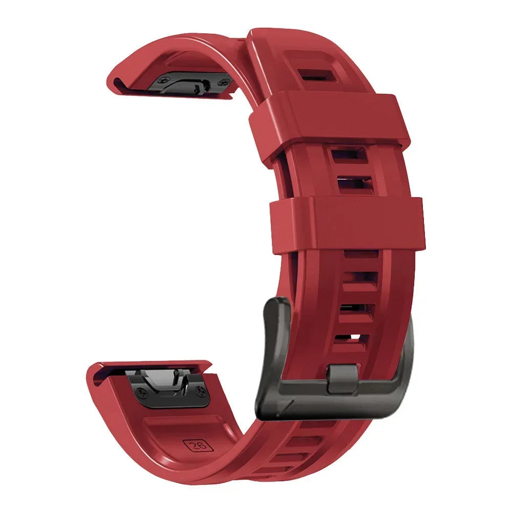 Cinturino in silicone da 22/26 mm per Garmin Fenix 5 5X Plus 6x 7 7X Pro Quatix 8 Fenix 8 Pro 47 mm 51 mm Epix QuickFit, cinturino sportivo da esterno