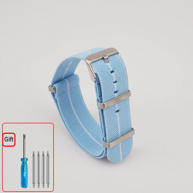 Cinturino per orologio NATO, paracadute in nylon elastico