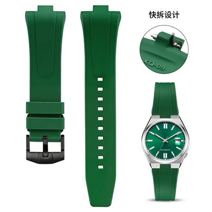 FKM-Cinturino per orologio in gomma fluorurata da uomo e donna, estremità convessa speciale, a sgancio rapido, Citizen NJ0150, NJ0151, NJ0158, 9 mm