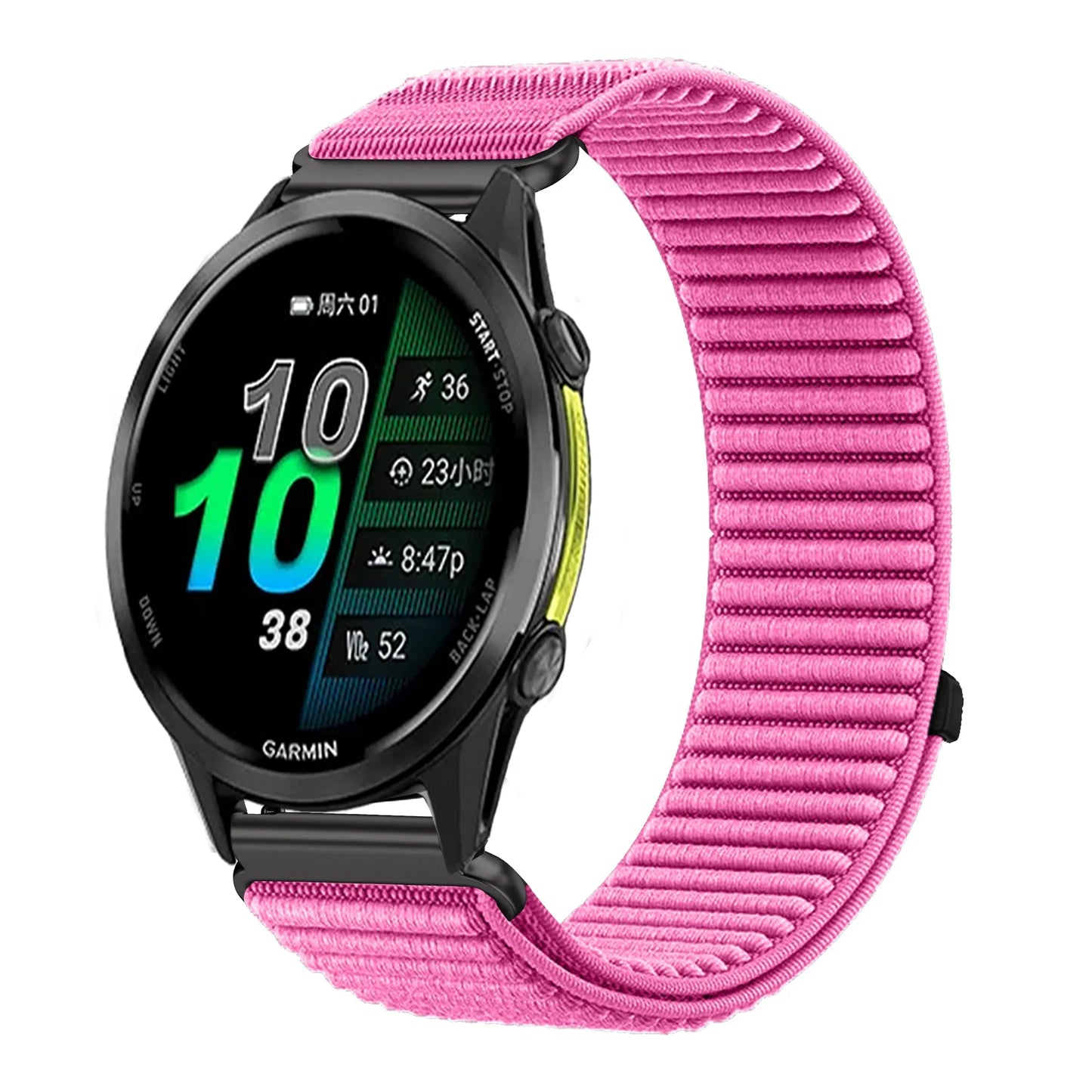 Bracelet en Nylon pour Garmin Forerunner 970 570 47/42mm 965 265 165 55 Venu 4 45/41mm, Garmin Active 6 5 Correa, 18mm 20mm 22mm