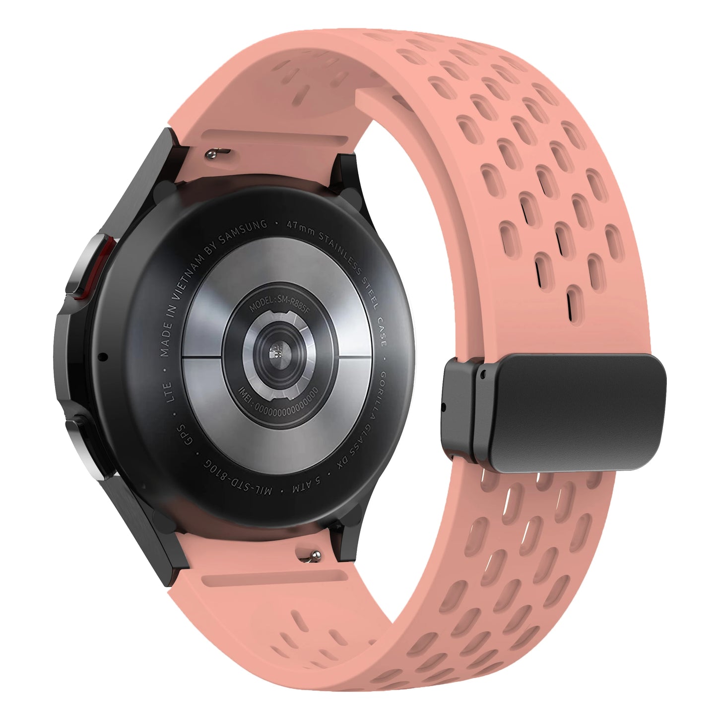 Bracelet en Silicone pour Samsung Galaxy Watch 7 6 5 4 40mm 44mm 5 Pro 45mm, bande à boucle magnétique 6 classique 43mm 47mm, sans espaces