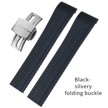 Cinturino per orologio in gomma con perni in acciaio da 21 mm, per Patek Philippe Aquanaut 5164 5167, cinturino per orologio in silicone morbido e colorato, braccialetti impermeabili