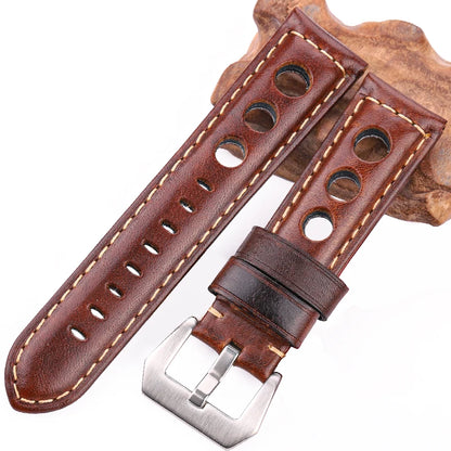 4 couleurs peau de vache bracelet de montre Vintage en cuir véritable 20mm 22mm 24mm bracelet de montre femmes hommes mode bracelet de montre ceinture avec boucle ardillon