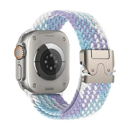 Nylon Solo Loop Bracelet for Apple Watch 46mm 44mm 45mm 42mm 40mm 38mm 41mm Ultra2 49mm iWatch Series 10 9 SE 8 7 6 5 4
