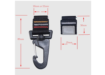 Mousqueton en Nylon à dégagement rapide, 20mm 22mm, porte-clé, boucle de Camp, crochet, Clip de sac, conversion de montre-bracelet à une montre à clip