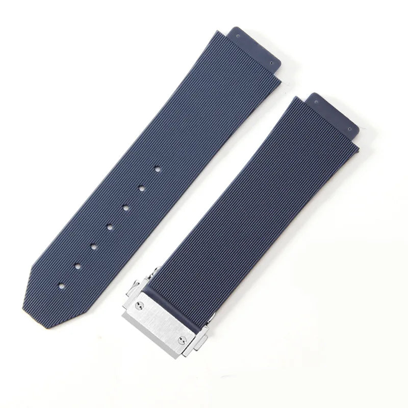 For Hublot BIGBANG Classic Fusion Leather Silicone Rubber Suede Watch Strap Dedicated Interface Lug System Band 26*19mm Bracelet