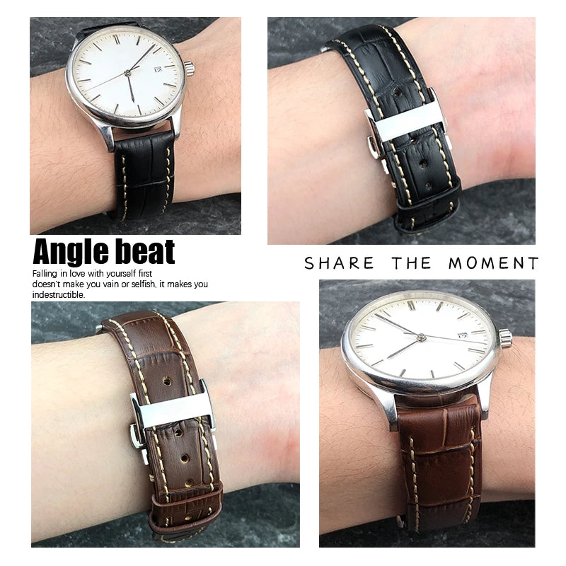 Cinturino per orologio in vera pelle, 13mm 16mm 18mm 19mm 20mm 21mm 22mm, per Longines Master Collection L2 L3 L4, cinturino in pelle bovina