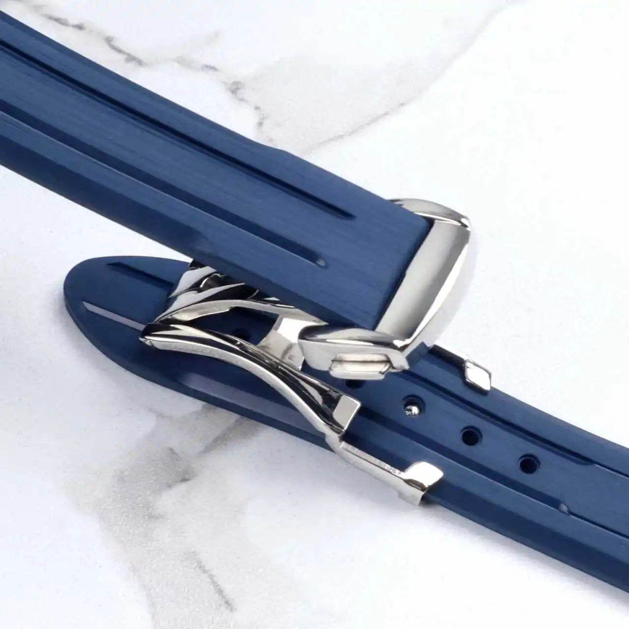 Cinturino in gomma di silicone liquido, adatto per l'edizione comune Omega x Swatch, interfaccia ad arco da 20 mm/Speedmaster/cinturino per orologio con fasi lunari