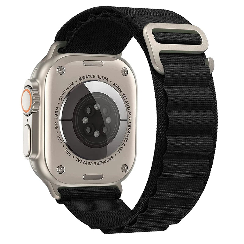 Bracelet à boucle alpine pour Apple watch Ultra 3 2 bandes 49mm 45mm 44mm 40mm 41mm 46mm 42mm Bracelet iWatch série 11 10 SE 9 8 7 6 5 4