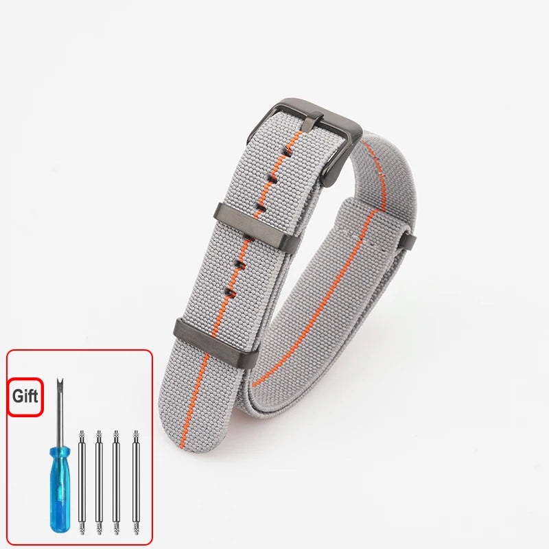 Cinturino per orologio NATO, paracadute in nylon elastico