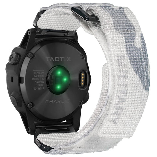 HEMSUT-Cinturino per orologio militare in nylon, cinturino per orologio Garmin Quickfit, compatibile con Fenix, Tactix, MARQ, Quatix, 20mm, 22mm, 26mm