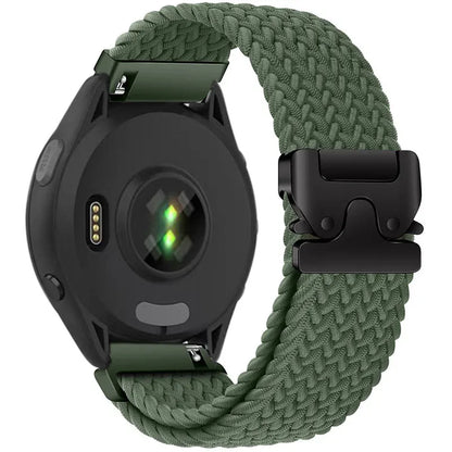 Bracelet à boucle tressée pour Garmin Forerunner 965 970 265 165 570, boucle de Parachute, bracelet de montre en Nylon Garmin Venu 4/3/2 Active 6-5