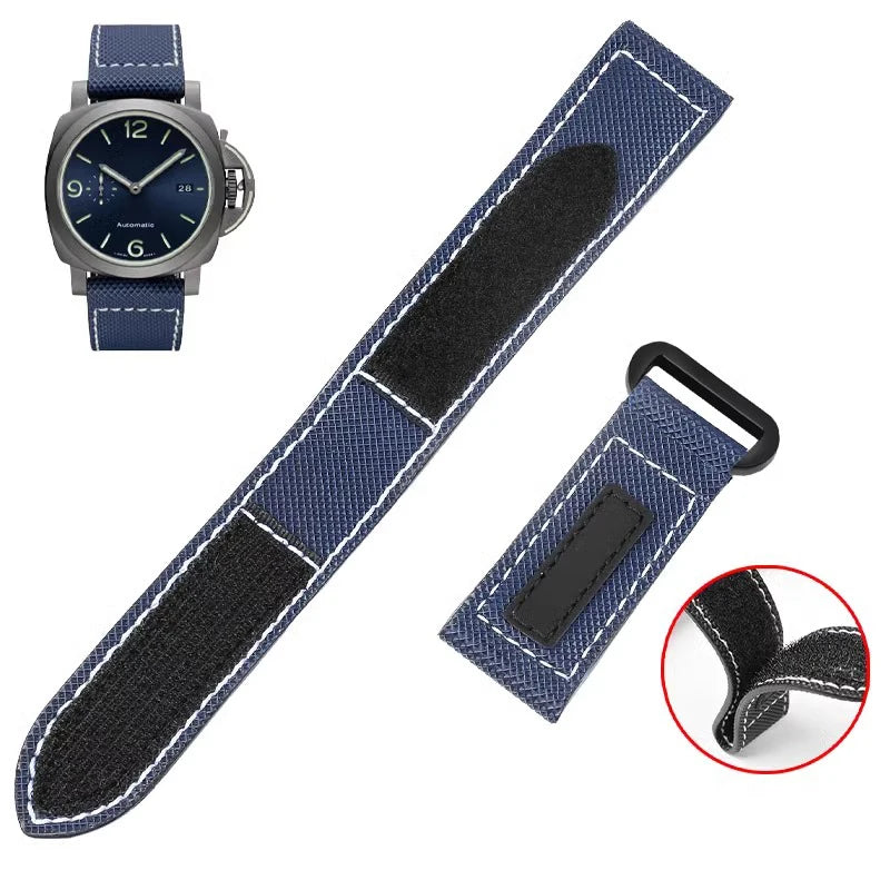 Bracelet de montre en toile de nylon pour Panerai, fibre de carbone collante, bracelet de grande taille, accessoires de bracelet, 24mm, 26mm, PAM01118, 01661/441