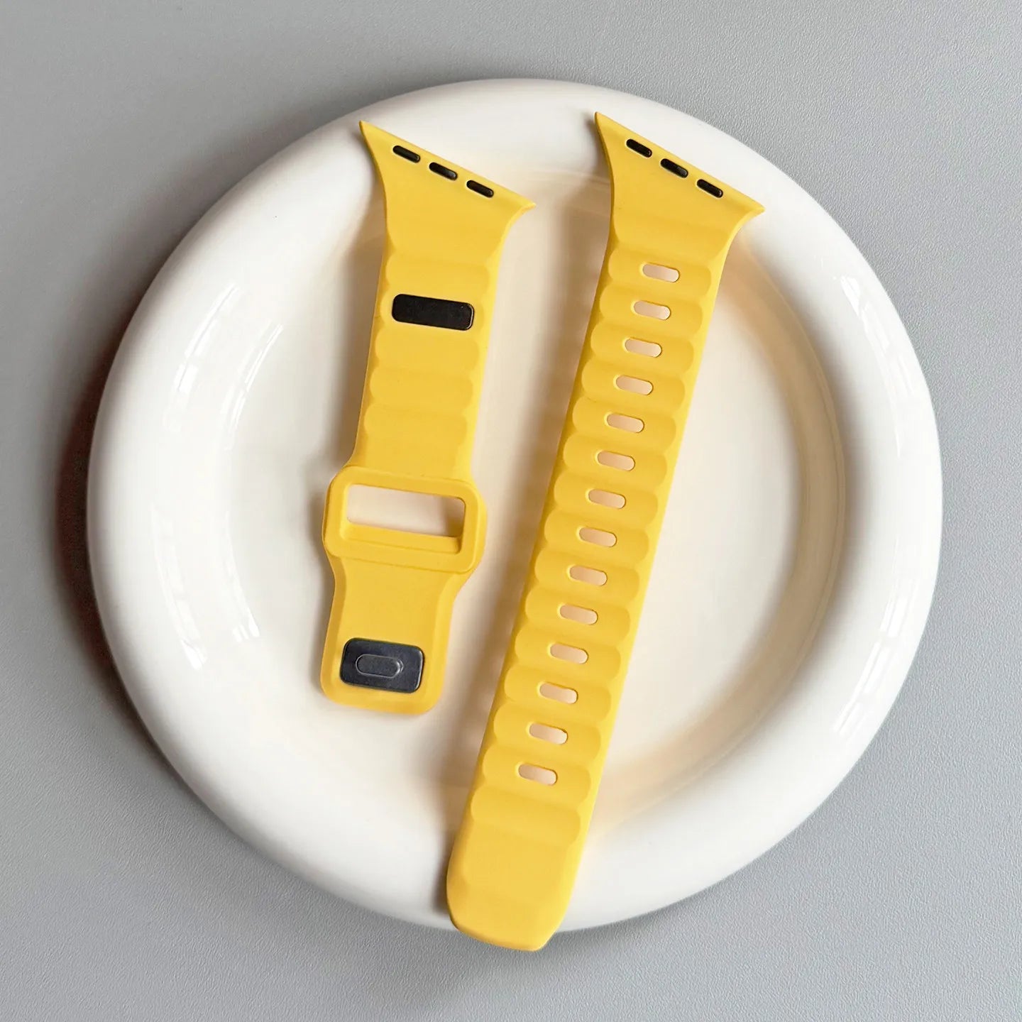 Bracelet en silicone irrégulier pour Apple Watch Ultra 49mm 40mm 41mm 44mm 45mm 46mm Correa Bracelet iWatch Series 11 10 9 8 7 6 SE
