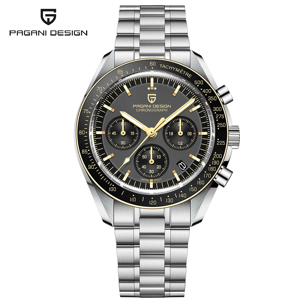 Orologio da uomo Moon 40mm con cronografo al quarzo - PAGANI DS N Tribute CK2998 Retro Sport