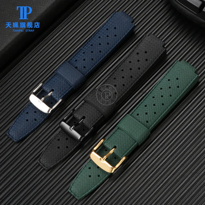 Cinturino in gomma per orologio LV, con apertura rialzata, Louis Vuitton, serie Tambour, Q1121, cinturino dedicato, uomo, donna, Q114k