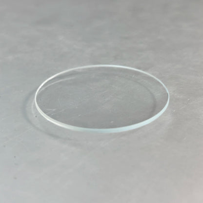 Double-domed round crystal watch glass, 2.0mm thick edge, 30mm to 38.5mm, for watchmakers