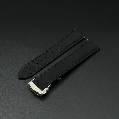 OZE Bracelet montre Caoutchouc Siliconé Premium - Motif Tissu - Boucle déployante