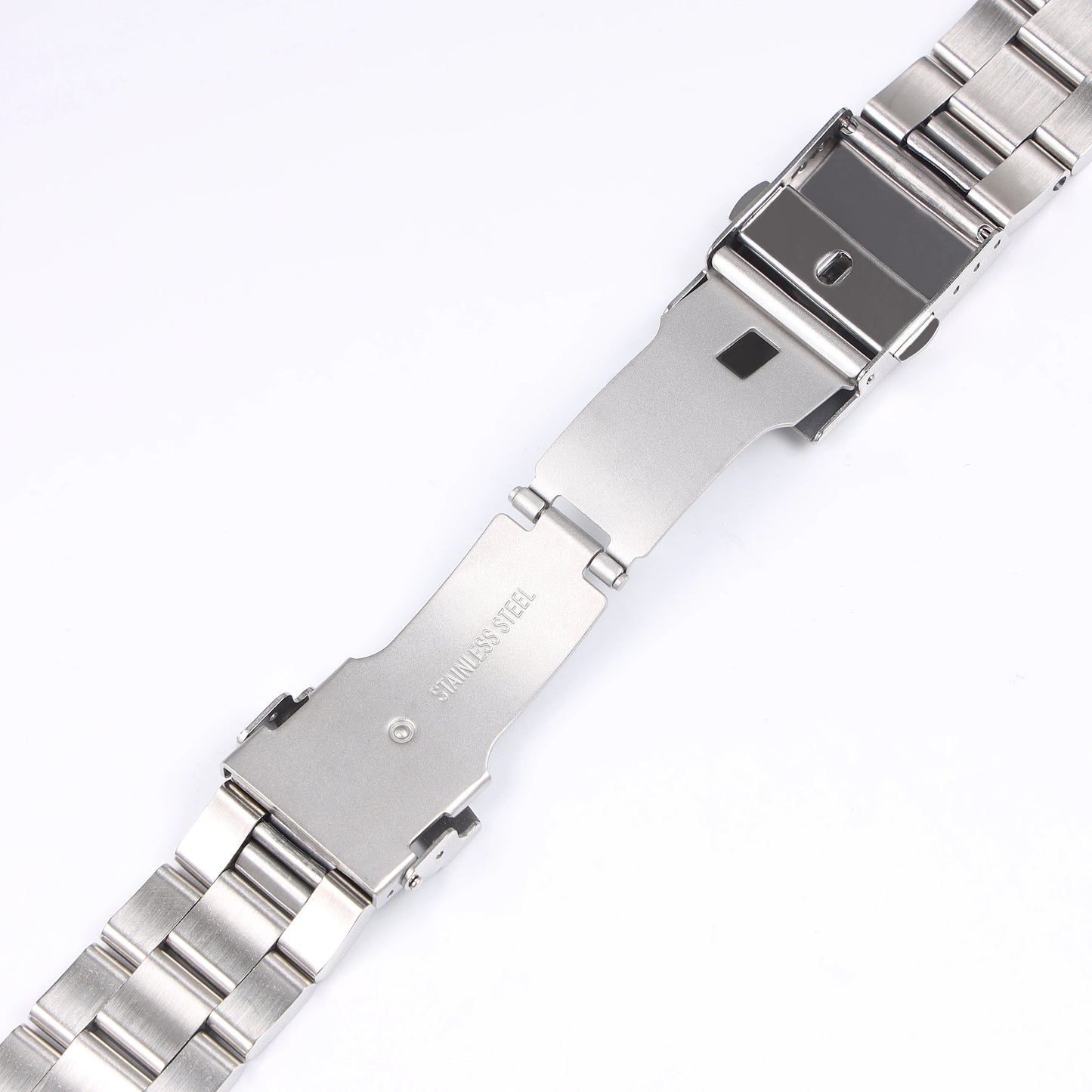 Cinturino per orologio in acciaio inossidabile spazzolato color argento da 22 mm, solido, per Seiko SKX007 SKX009 SRPA21 SRPC25 SRPA21 SRP777 con estremità curva